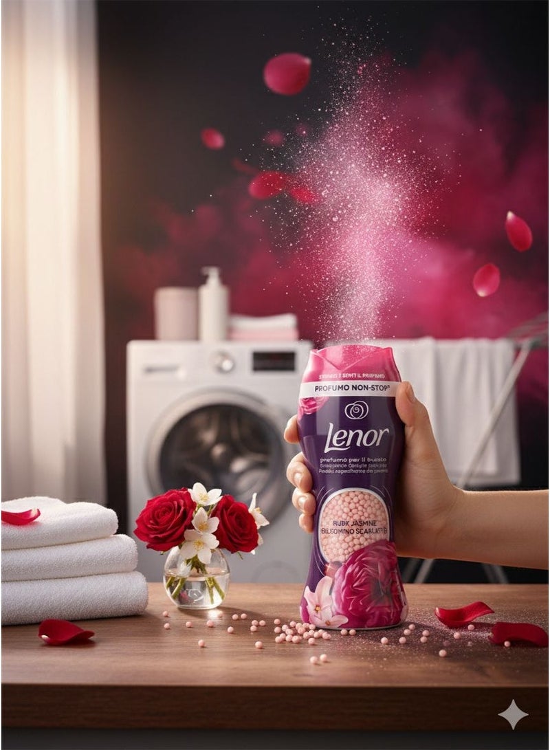 Lenor Sapphire and Jasmine fragrance enhancer granules, 210g, for freshness and scenting of clothes during washing - Image 2